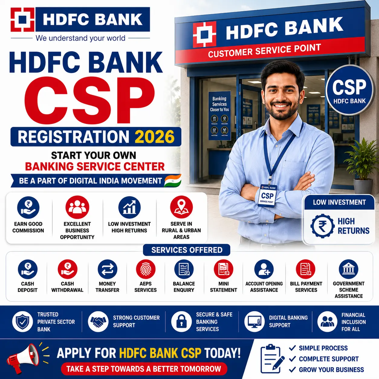HDFC bank csp